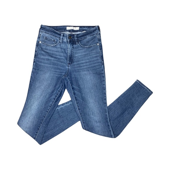 Athleta Sculptek Ultra Skinny Jean Pant True Blue Size 4 Stretch Jeans 530636-00 - Picture 2 of 11